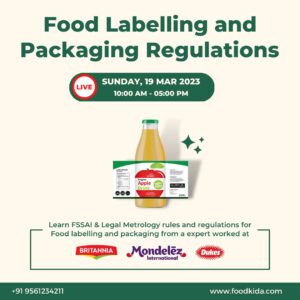 Food labelling and packaging regulations 2020 training certificate.