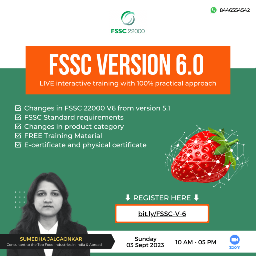 FSSC Version 6 Training course with certificate 