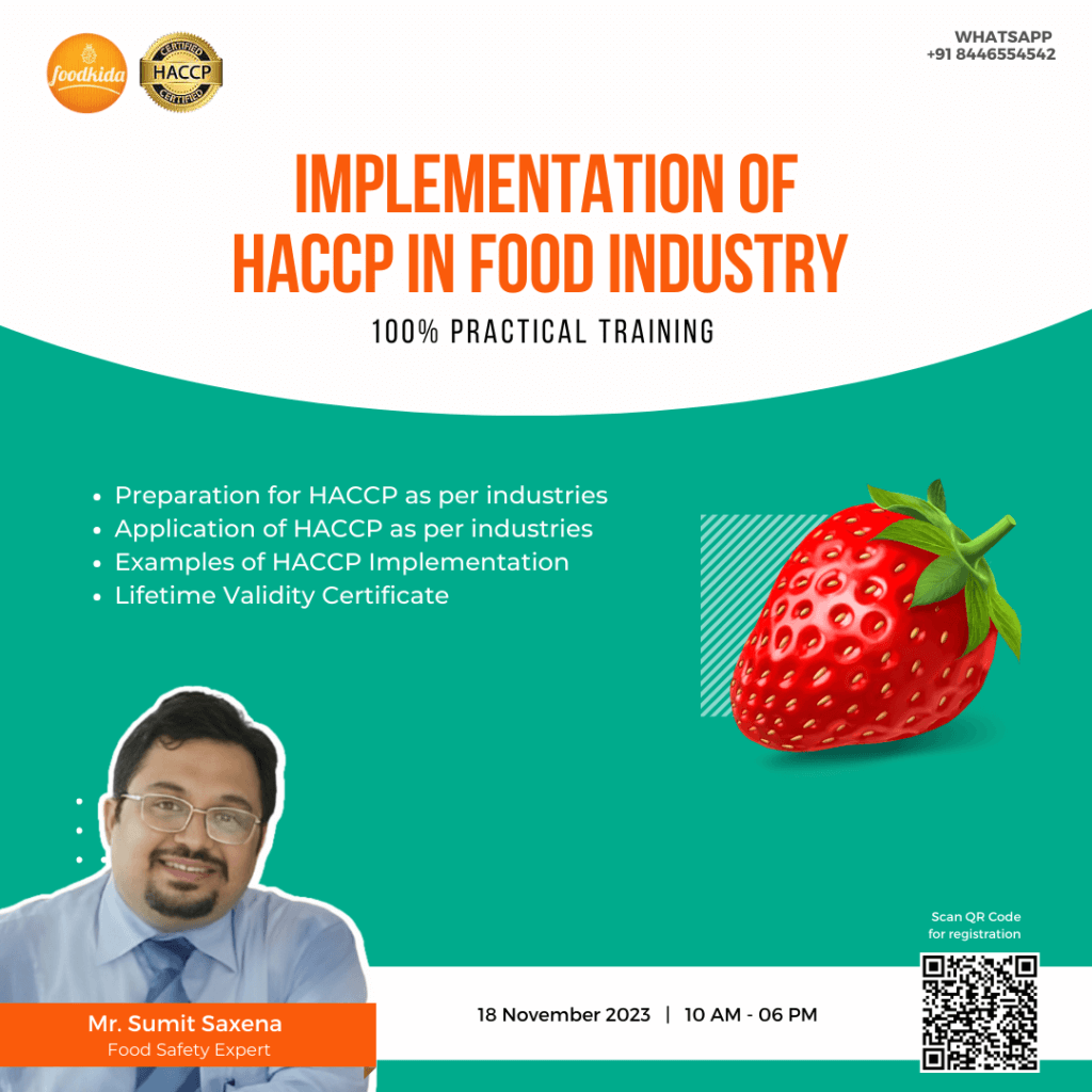 HACCP Training course with certification 