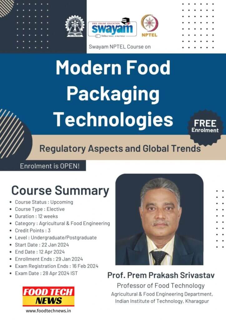 Modern Food Packaging Technology - FREE COURSE