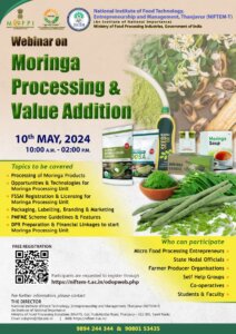 National Webinar on Moringa Processing 